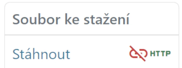 Nepodporovaná HTTP HEAD